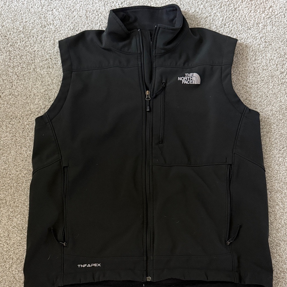 The North Face Black Softshell Vest (size large)